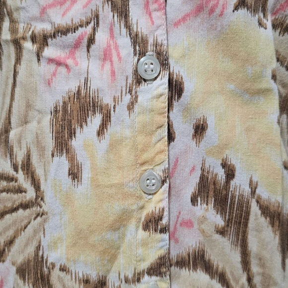 Gloria Vanderbilt Casual Floral Sleeveless Button Up Blouse Size Petite Med - Picture 5 of 7